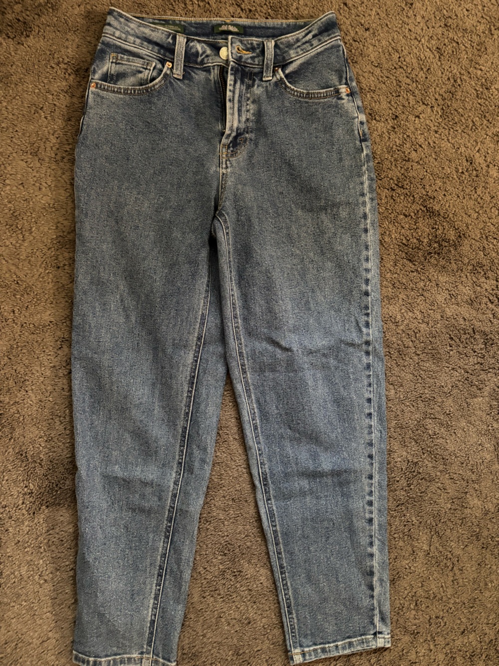 Wild Fable Womens Super High Rise Tapered Jean Size 0